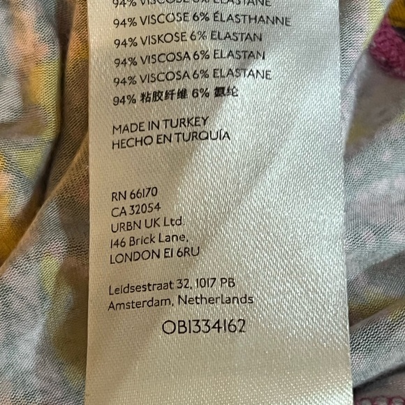 Maeve Pink Combo Knit Midi Dress Pink & Orange Floral Size XL (16) - Picture 10 of 11